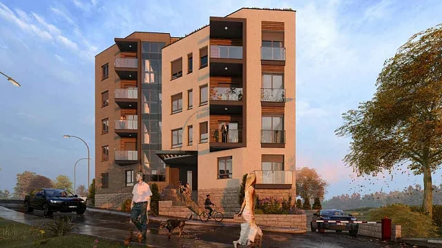 Apartmentkomplex mit Meerblick — Bečići — photo 8